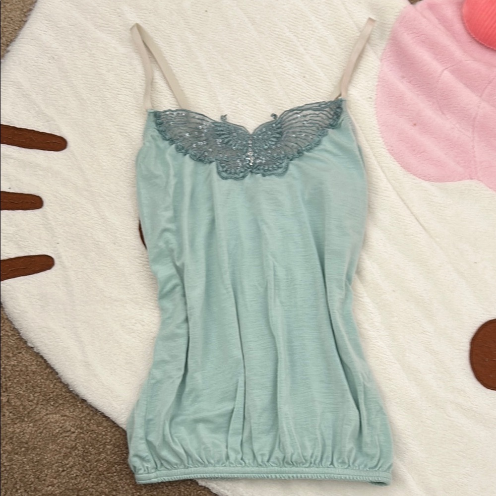 y2k Lace butterfly top
